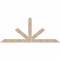 Ekena Millwork Saratoga Smooth Timber Gable Bracket, Douglas Fir, 96"W x 40"H x 1 1/2"D x 5 1/2"F, 10/12 Pitch GBW096X40X0206SAR00SDF - alternate 1
